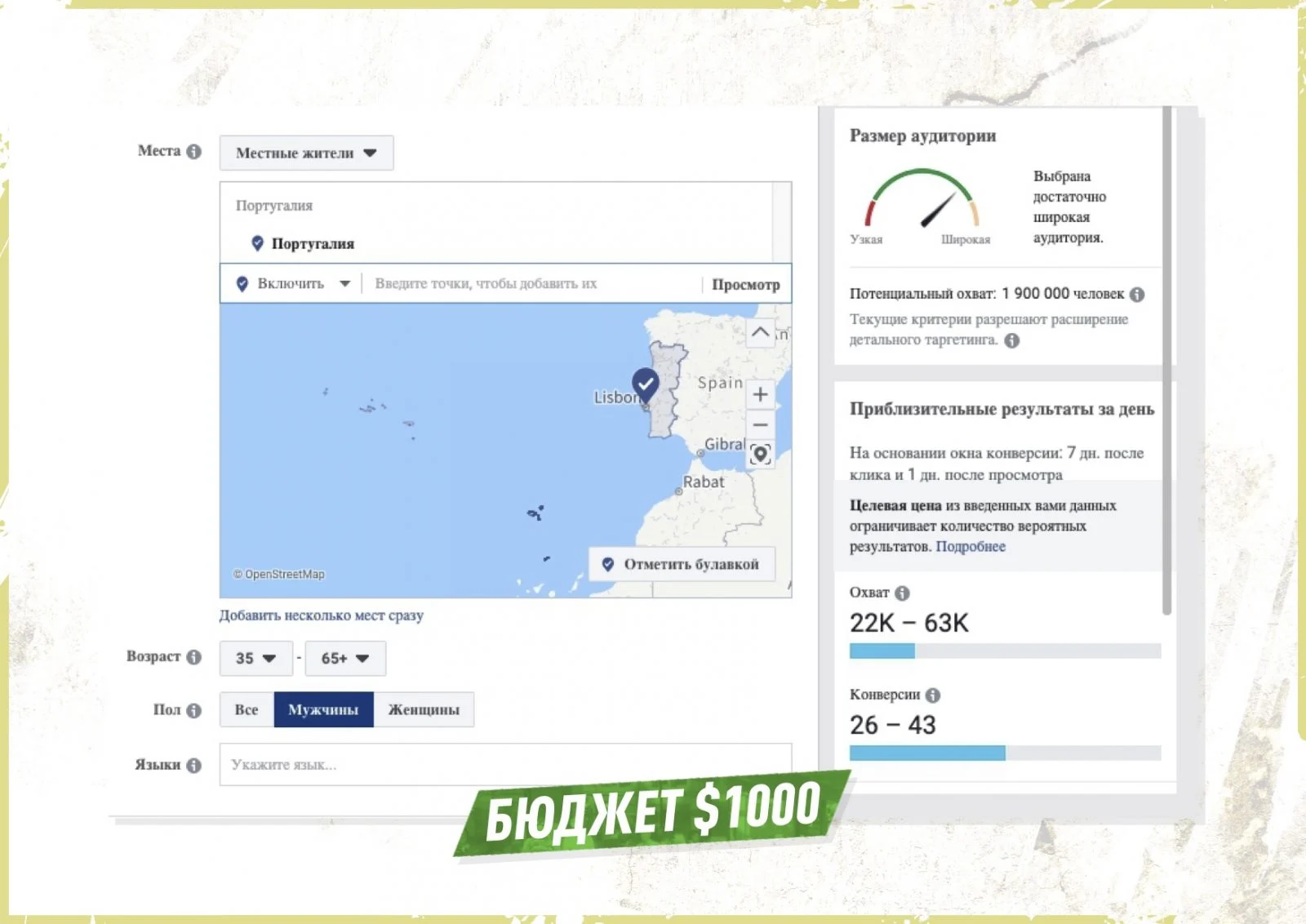 Работа с ручными ставками в Facebook