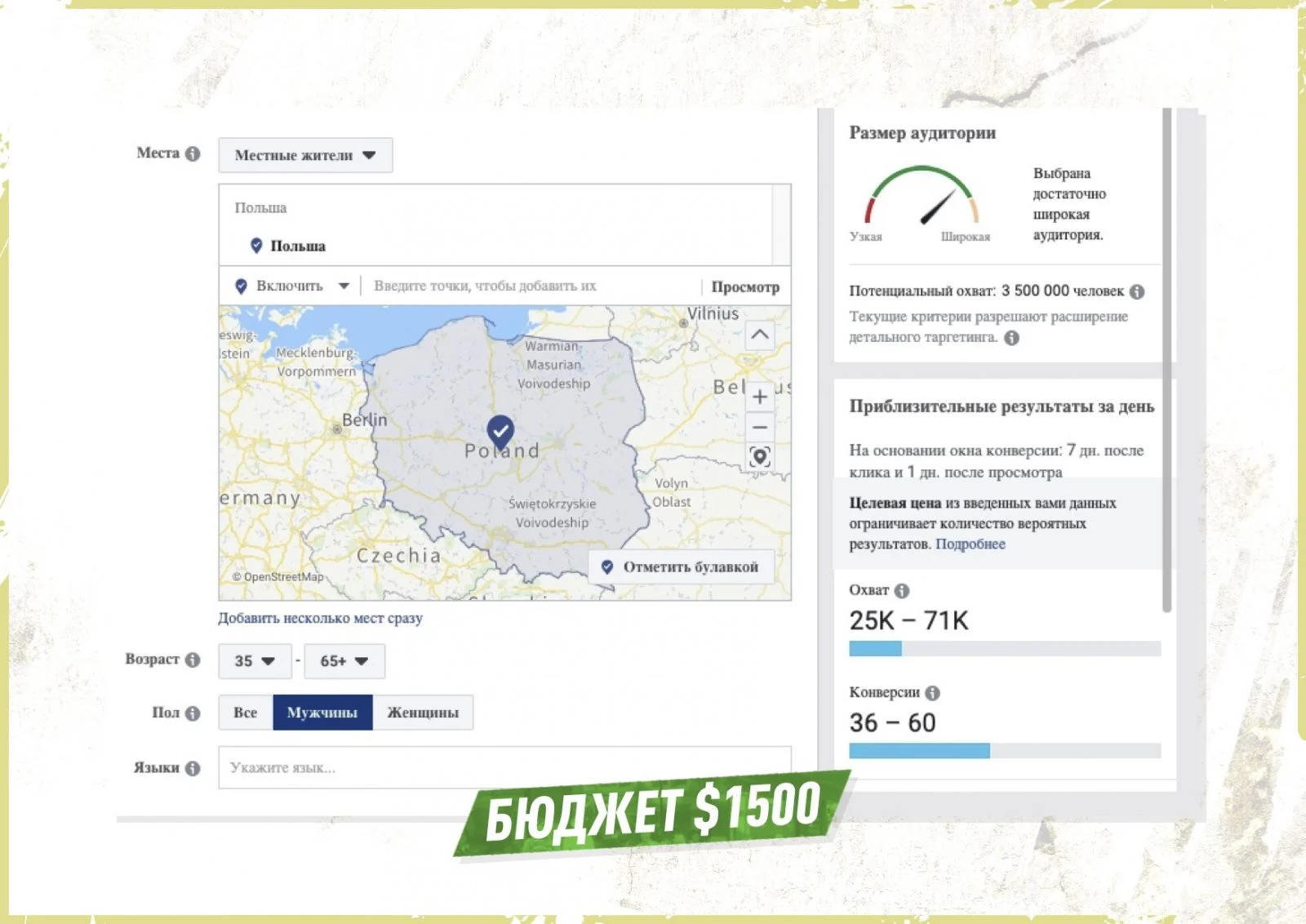 Работа с ручными ставками в Facebook