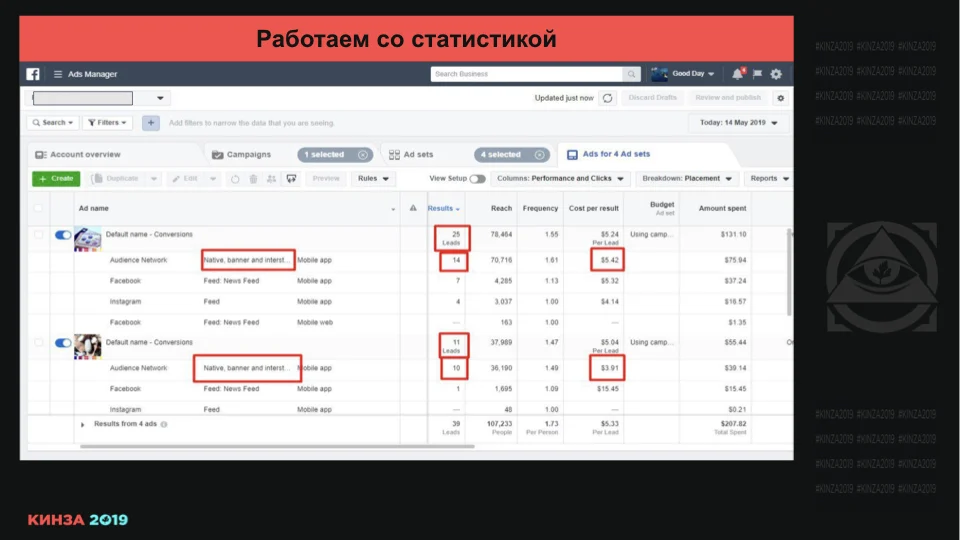 Кинза 2019 презентация доклада Романа "Мага" Магамедова по Facebook