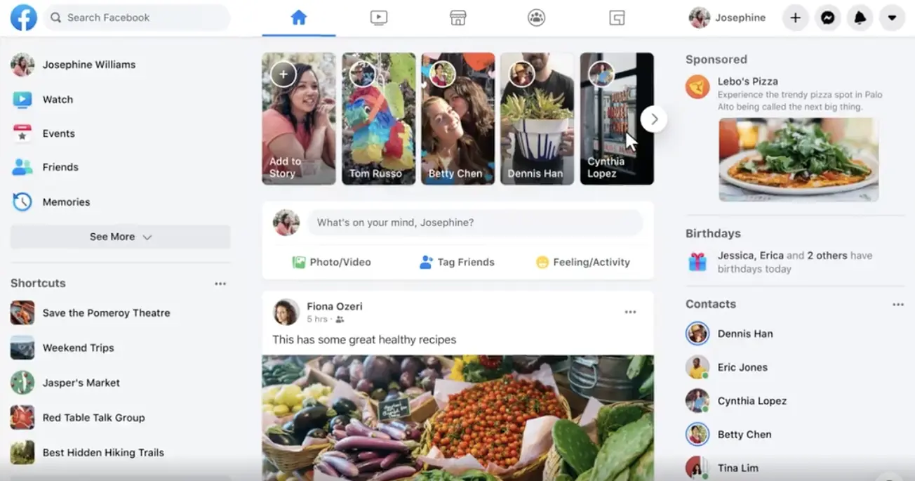 Facebook запустил для всех новый дизайн
