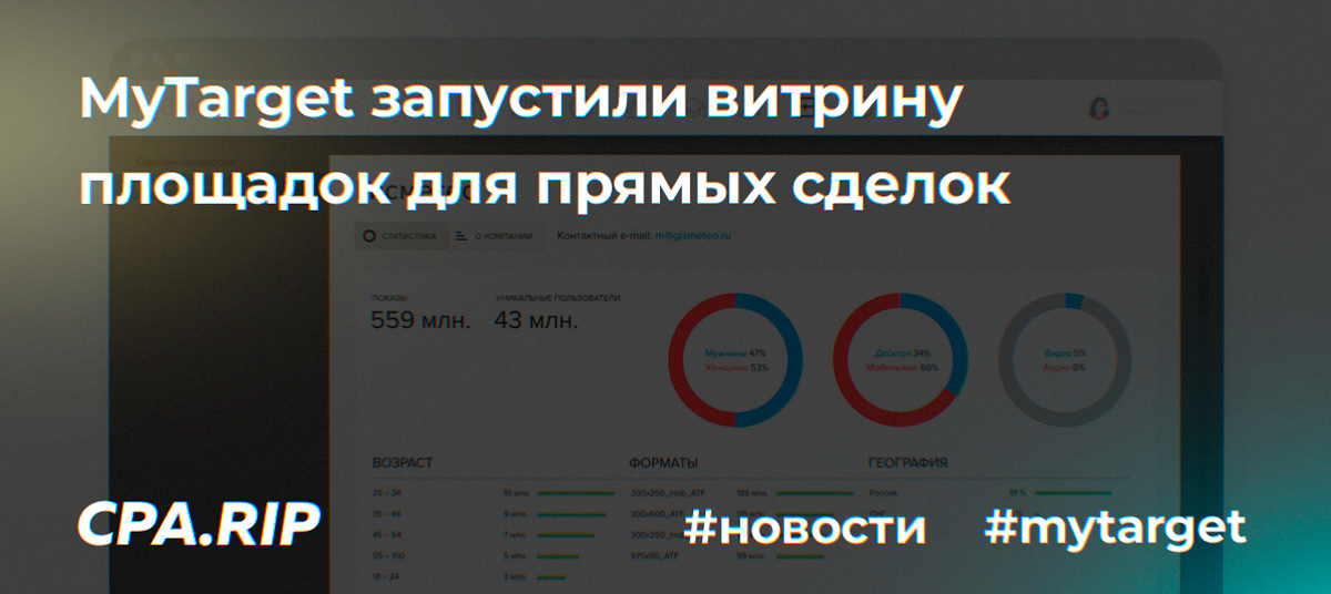 myTarget запустил Витрину площадок