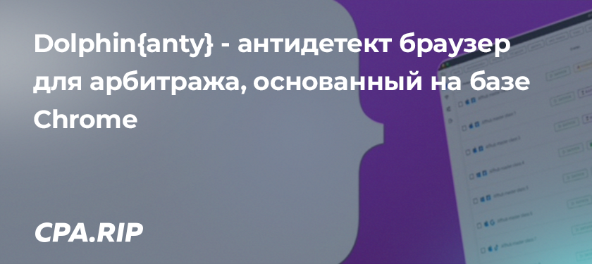 Dolphin{anty} — антидетект браузер для арбитража. Подробный обзор всех фишек