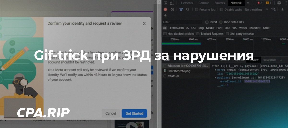 Прохождение «проверки личности» в Facebook Ads и подача на разбан любых РК по id