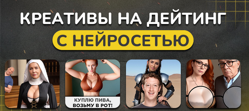 Креативы на дейтинг с помощью Нейросети