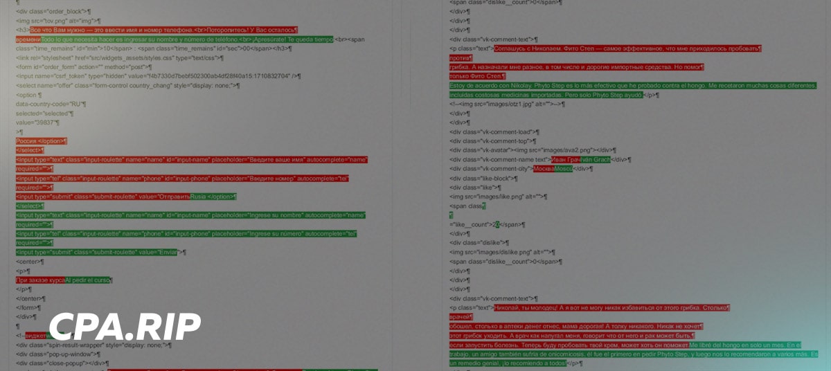 Translation of Landing Page with ChatGPT-4o