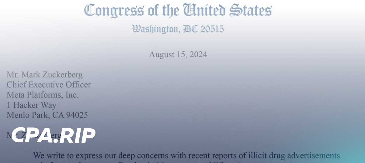 U.S. Congress demands Meta‘s report on prevention of banned substances advertising