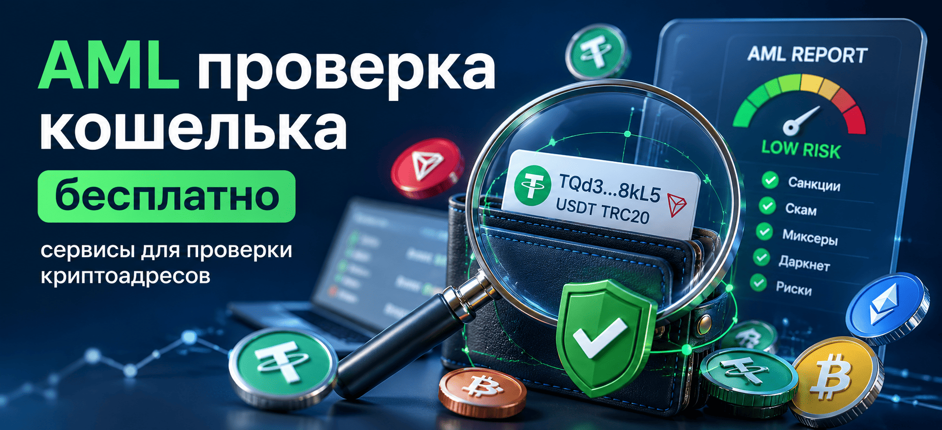 AML проверка кошелька бесплатно: сервисы для проверки криптоадресов