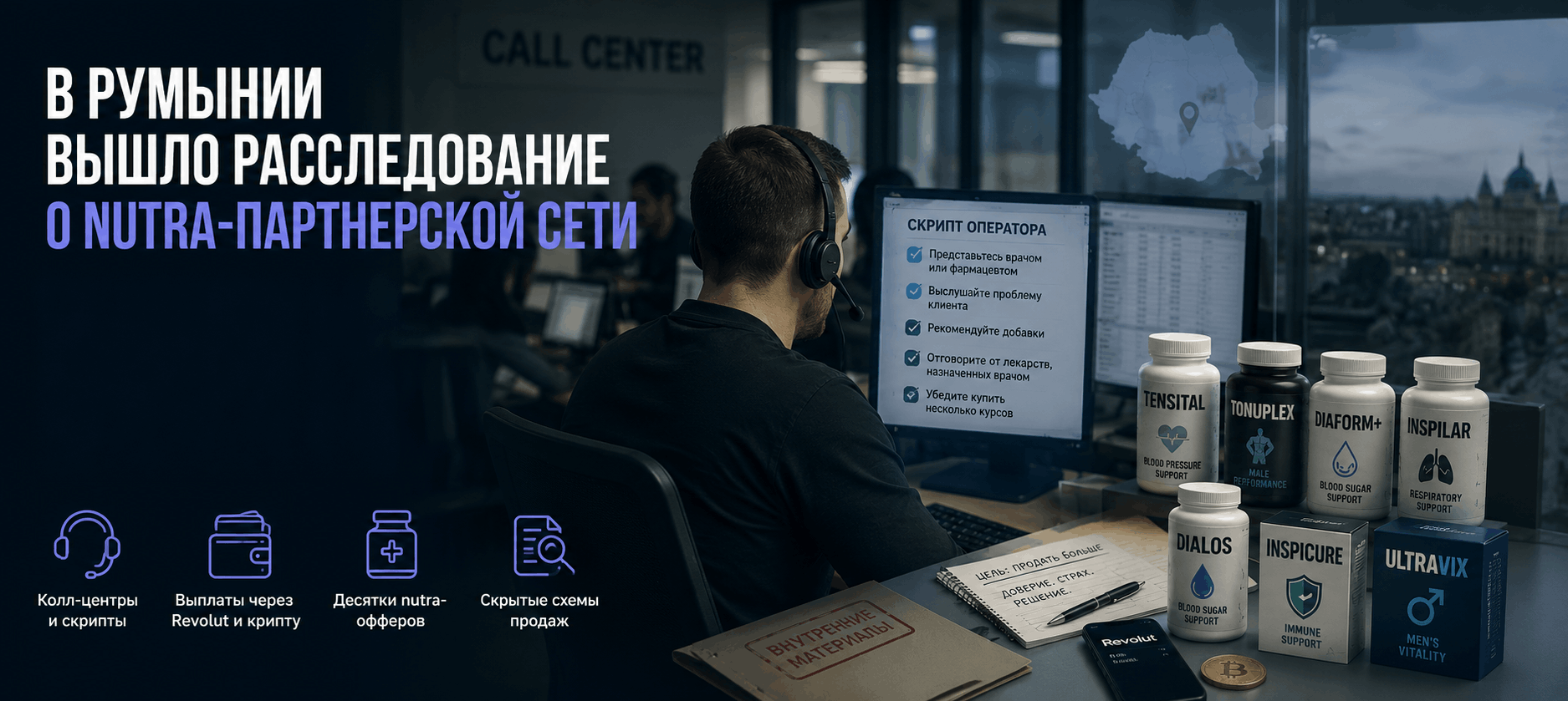 В Румынии вышло расследование о nutra-партнерской сети