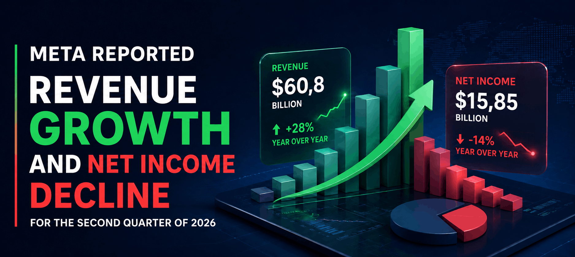 Meta reports revenue growth and profit decline for Q2 2026