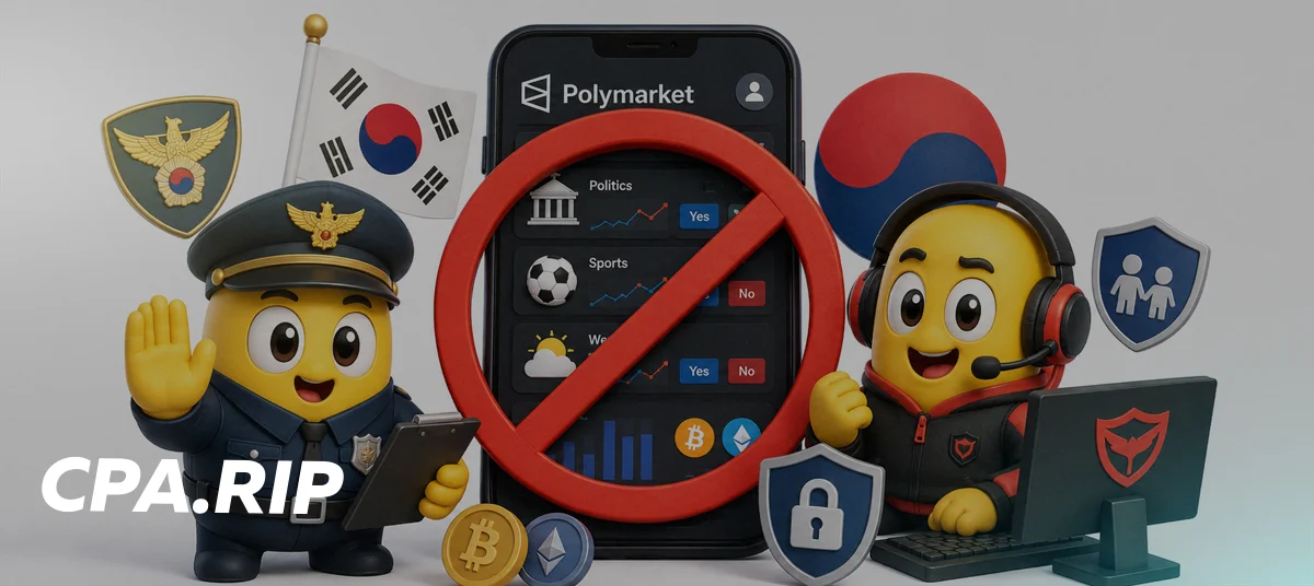 Южная Корея заблокирует Polymarket и усиливает борьбу с онлайн-гемблингом