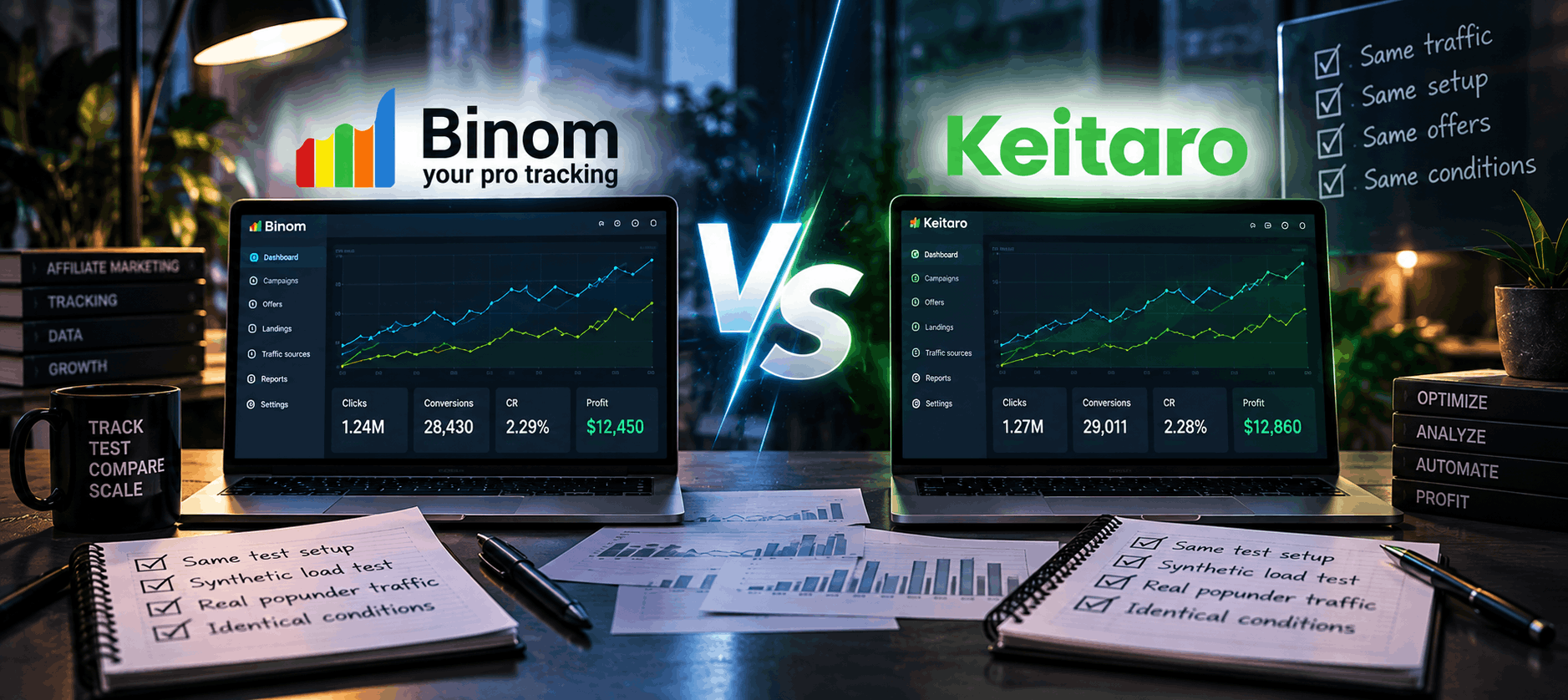 Binom v2 и Keitaro: сравнение трекеров под нагрузкой и на реальном трафике